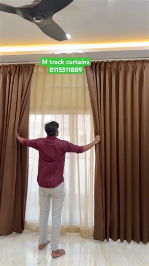 M track curtains for sliding doors #blinds #shorts #viralvideo #reels #ytshorts #yt #interiordesign