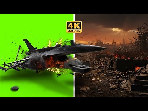 Jet Crash Vfx Green Screen In 4k | Chromatic Cinema