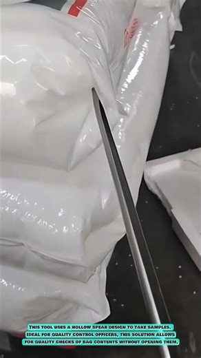 A practical tool for taking samples of raw materials from inside bags #innovationtools