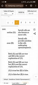 Q401:Assertion (A): Sertoli cells are also known as nurse cel... | Filo