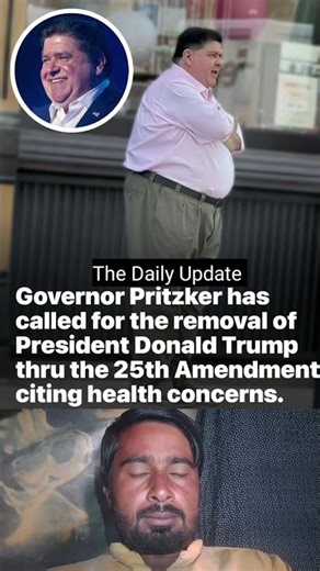 Governor Pritzker Calls for Trump’s Removal Through 25th Amendment, Citing Health Concerns