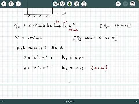 Structural Analysis - Video 18: Wind Velocity Pressure Example (Ref. ASCE 7-22)