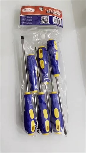 Jogo de Chaves de Fenda e Philips com 6 Peças em Aço