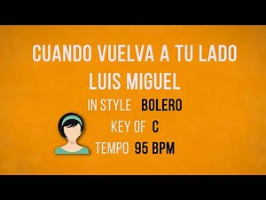 Cuando Vuelva A Tu Lado - Karaoke Female Backing Track