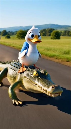 DONALD DUCK Crocodile 😝😝 #foryou #shortvideos #viral #funny