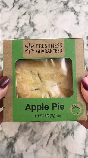Walmart’s Mini Apple Pie! 🍎🥧 #shorts #satisfyingvideo #asmr#foodshorts