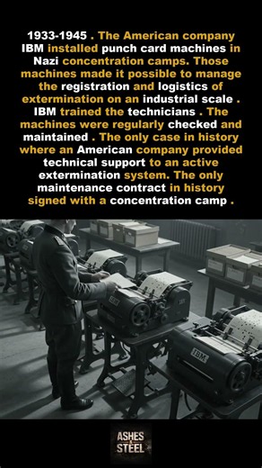 IBM installed its machines in Nazi camps to manage the extermination