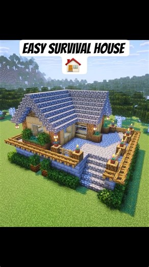 The Perfect Survival House 🏠 || MINECRAFT #shorts