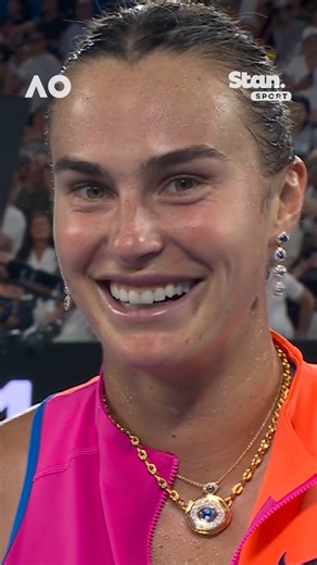 Stan Sport on Instagram: "Aryna Sabalenka is covered in diamonds so why not give some away? 🤣💎 That’s exactly what she did with Jelena Dokic, gifting her a watch with an undisclosed cost 😉 ↳ Australian Open. Every Match. Live & On Demand. Centre Court in 4K on Stan Sport. Live & Free on Channel 9 and 9Now. #StanSportAU #AO26 #AustralianOpen #AusOpen"