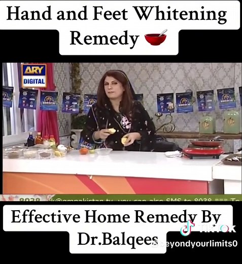 An Effective Home Remedy for dark areas of Hand and Feet🥣 #tiktok #homeremedy #foryou #foryoupage #foryourpage #hair