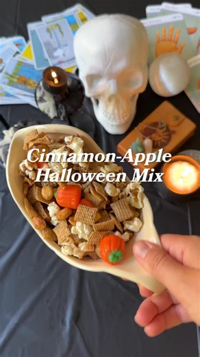 1.4K views · 50 reactions | Sweet, crunchy, and just a little spooky.  This Cinnamon-Apple Halloween Mix is the perfect snack to share while celebrating fall’s favorite holiday! | Michigan Apples | Facebook