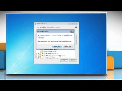 How to uninstall Windows® Media Player in Windows® 7