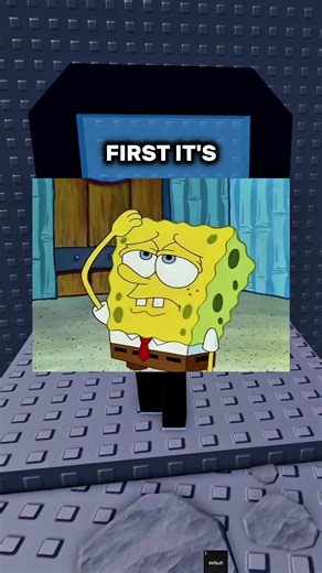 SpongeBob Turned Into a Snail And It Gets Worse 😳 #roblox #relatable #cartoon