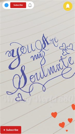The Most Romantic Handwriting Ever? 💖 You Are My Soulmate #romantic