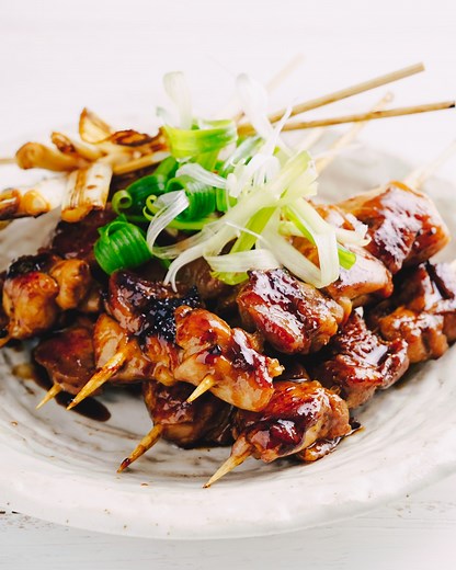 Teriyaki chicken skewers with a fool-proof homemade sauce that's super easy to make. | Marion Cooks Asian Food Classics