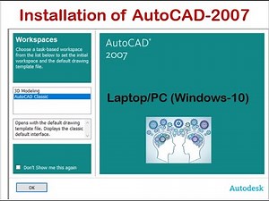 Installation of AutoCAD-2007 on Pc/Laptop | Easy step by step process