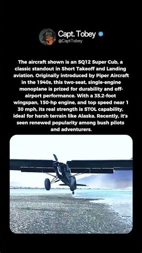 The aircraft shown is an SQ12 Super Cub