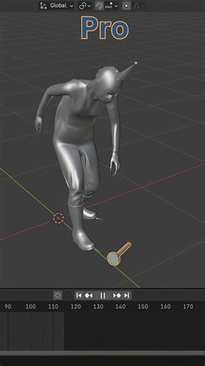 how to make a Character grab objects in blender #blender #3danimation #tutorial #shorts