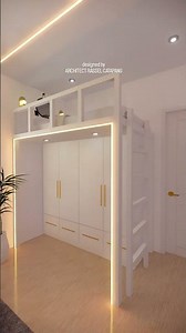 Simple 3x3m Loft Bed Design Idea for Small Rooms
