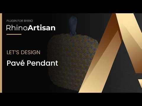 Tutorial: Pavé Pendant | RhinoArtisan