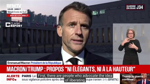 French President Macron on the Strait of Hormuz: "Opening it by force is not the option we have chosen, we consider it unrealistic. A military operation would take an infinite amount of time and expose forces to immense coastal and ballistic risks. From the beginning, we have said it must be reopened, but only in coordination with Iran.The world cannot live with a strait that can be opened or closed overnight."