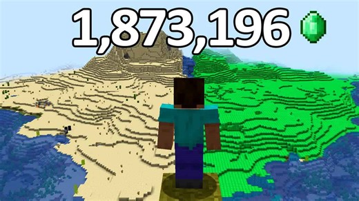 Finding unlimited emeralds in survival!