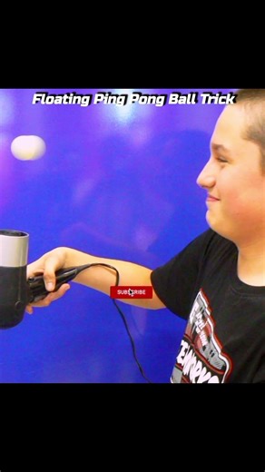 Floating Ping Pong Ball Trick #physics #science #experiment #shorts