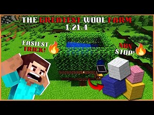 JUST TRY THIS Extremely POWERFUL WOOL farm for Minecraft 1.21. 4-Tutorial (JAVA)