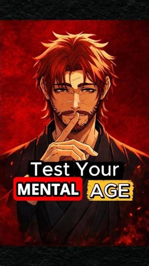 What’s Your Mental Age? 30 Sec Test 💯🔥 #shortsfeed #darkpsychology #shorts ‪@Drk-Minds‬