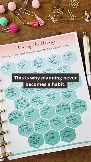 The habit isn’t broken. The system is. A customizable layout makes consistency feel automatic. If you're done with abandoned planners, get started at onestopplannershop.com. #planner #goals #newyear