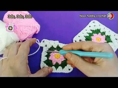 Granny Square Drawstring Bags// Very Easy Granny Square Potli Bag ( Pouch)#crochet #minipouch