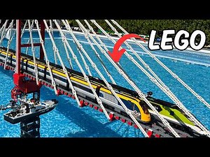 LEGO Train Cab Ride Through an Outdoor Lego City