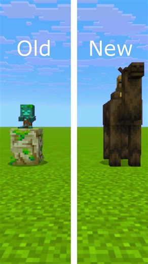old vs new jockey version #minecraft #minecraftbeauty #naofloppa #naoflopa #minecraftmeme #memes