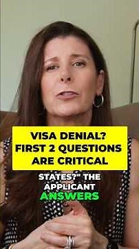 Just takes 2 questions at your visa interview to make a decision #visa #visainterview