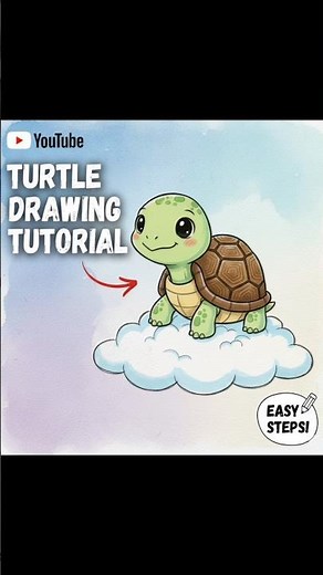 steps by step how to draw a turtle | easy drawing toturial