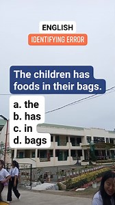 Identify Error. #trendingmusicreels #facebookreels #musicreels #basicenglishwords #educationalenglish | Albert Paningbatan Veronilla