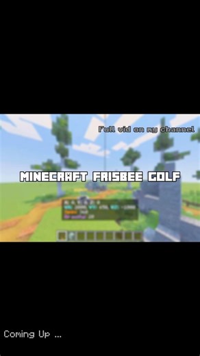 Frisbee Golf In Minecraft Fully Vanilla #command #minecraft #mcpe #commandblock