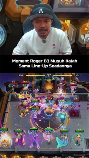 Moment Roger B3 Kalah Sama Lineup B2 Rata #magicchessgogo #mcgg #mcggidcreators