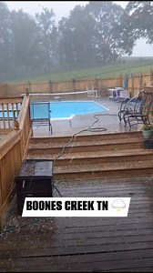 15 min of steady hail in Boones Creek. 📸 Barbara Mentgen | Tri-Cities Weather & Alert Crew