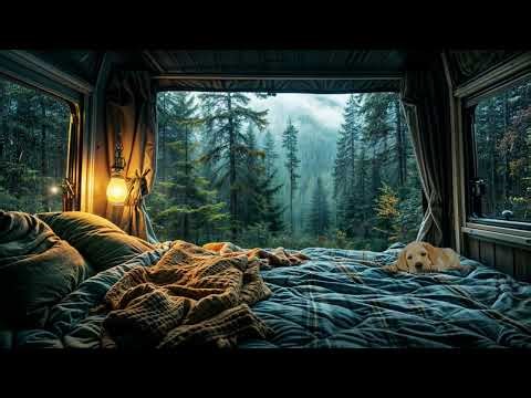 Rainy Mountain Escape 🌧️ Cozy Camper Van Ambience in a Storm