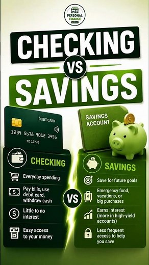 Checking Account vs Savings Account: What's the Difference?
