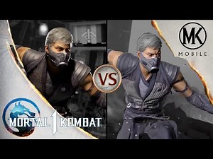 Mortal Kombat 1 vs MK Mobile - SMOKE Every move sets, & Fatal Blow side by side comparison
