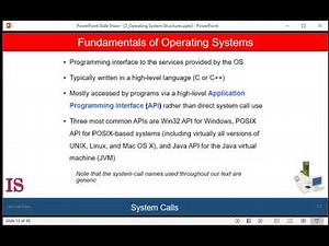 M1U2L3 Overview: System calls and APIs