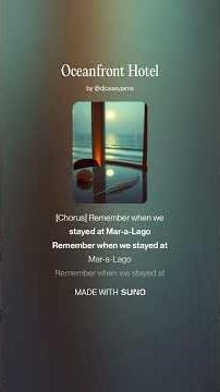 Oceanfront Hotel #jazzmusic #loungemusic #maralago #music #smoothvocals #crooning