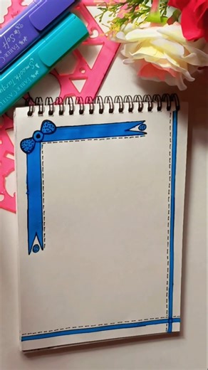 Front Page Ideas/ Easy Front Page Ideas #art #frontpage #drawing #shorts