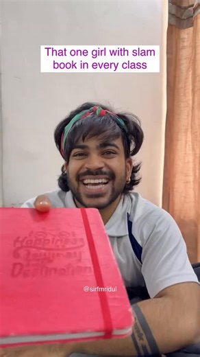 Mridul | Funny Videos on Instagram: "Kya aapne kabhi bhari hai slam book ? #reelsinstagram #reelsindia #fyp #foryou #sirfmridul"