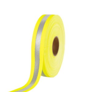 [Hot Item] Fluorescent Cotton Material Reflective Safety Tape Flame Retardant High Reflection Aramid Fr Tape