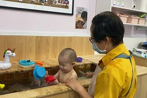 Infant care in Singapore: Baby onsen bath and brain stimulating lessons at this centre
