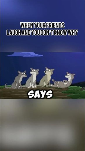 Wolves Laughing at Nothing 😂 #shorts #funny #meme #lol #laugh #wolves #cartoon #viral #fyp