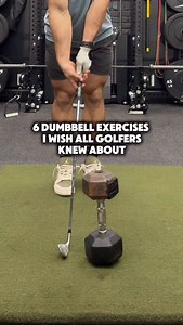 If you’ve got a dumbbell… Then these 6 exercises are absolute money for golfers. Why? Because dumbbells force unilateral control, rotation, and real sequencing You get: • True rotational power (hips → core → arms) • Better deceleration control → more speed and consistency • Strength in awkward positions your swing actually puts you in Unlike machines, dumbbells: • Expose side-to-side imbalances • Demand core bracing every rep • Train force production and force absorption These aren’t random exer